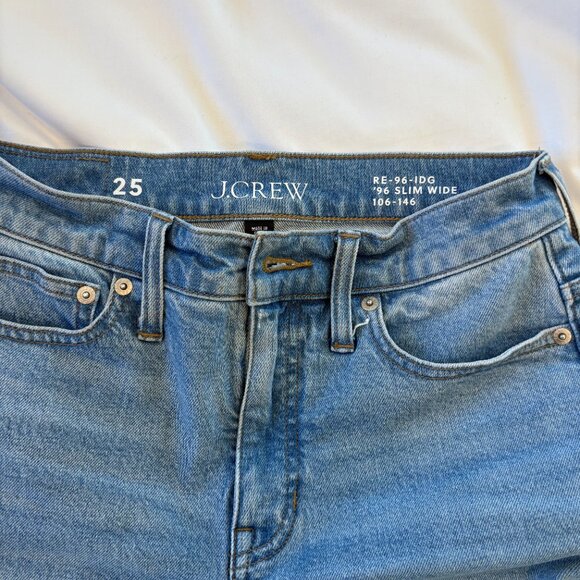 JCrew High Rise Slim Wide Jean in 1996 Semi-Stretch - Picture 5 of 6